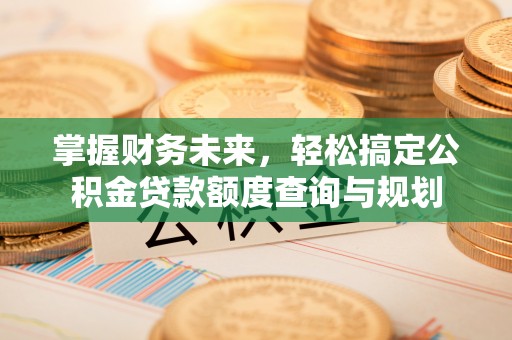 陇川掌握财务未来，轻松搞定公积金贷款额度查询与规划