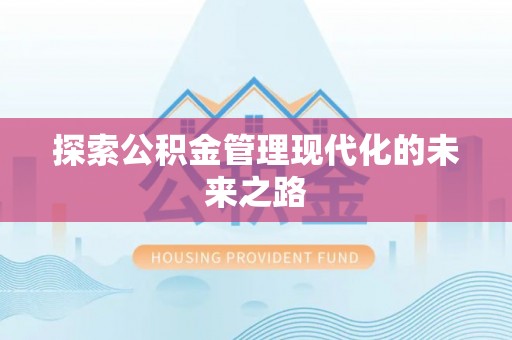 陇川探索公积金管理现代化的未来之路