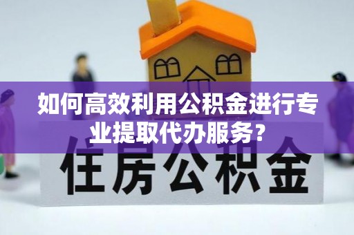 陇川如何高效利用公积金进行专业提取代办服务？