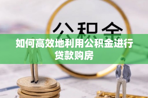 陇川如何高效地利用公积金进行贷款购房